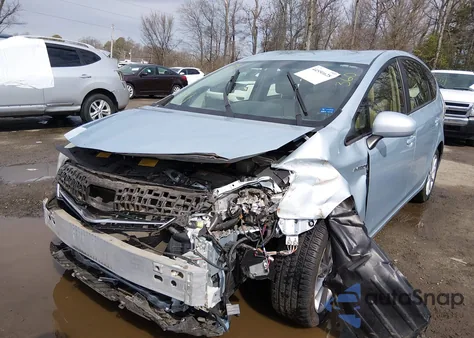 2014 Toyota Prius V Five from USA, damaged, VIN JTDZN3EU4E3330798